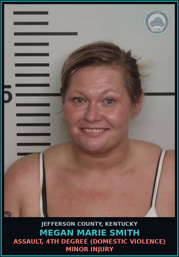Booking mugshot of Megan Marie Smith in Jefferson County