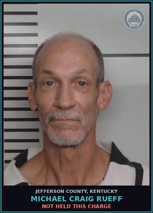 Booking mugshot of Michael Craig Rueff in Jefferson County