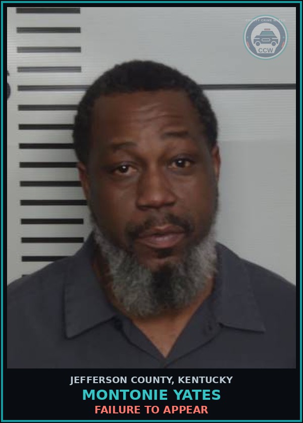 Booking mugshot of Montonie Yates in Jefferson County