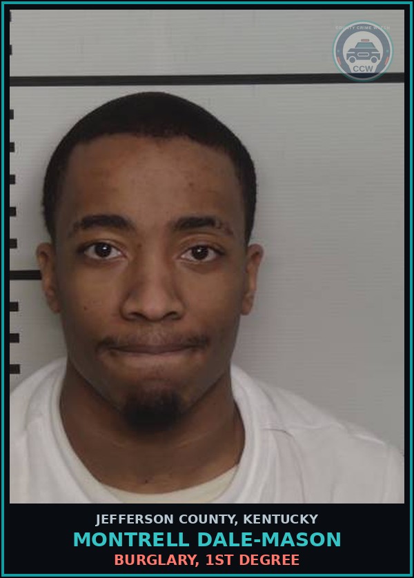 Booking mugshot of Montrell Dale-Mason in Jefferson County