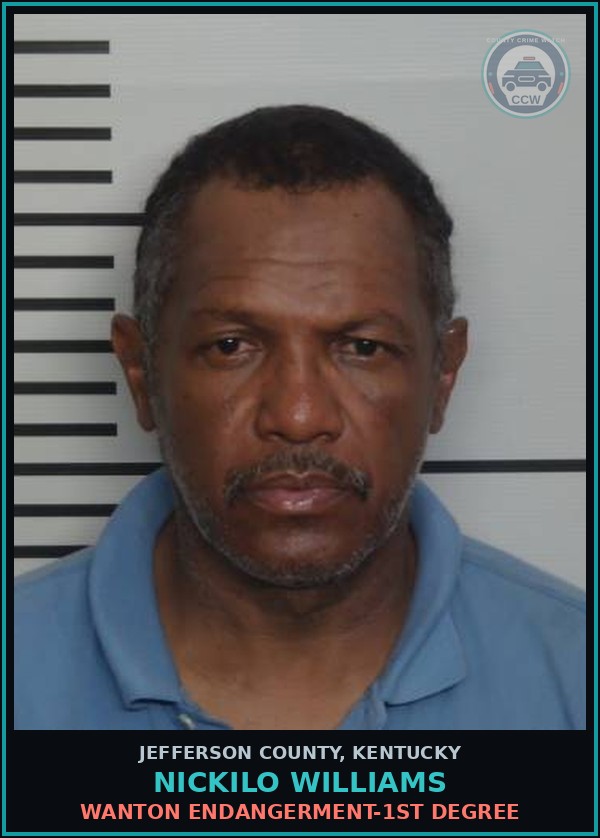 Booking mugshot of Nickilo Williams in Jefferson County