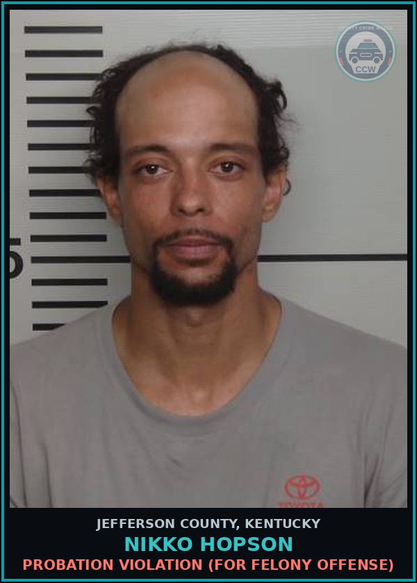 Booking mugshot of Nikko Hopson in Jefferson County