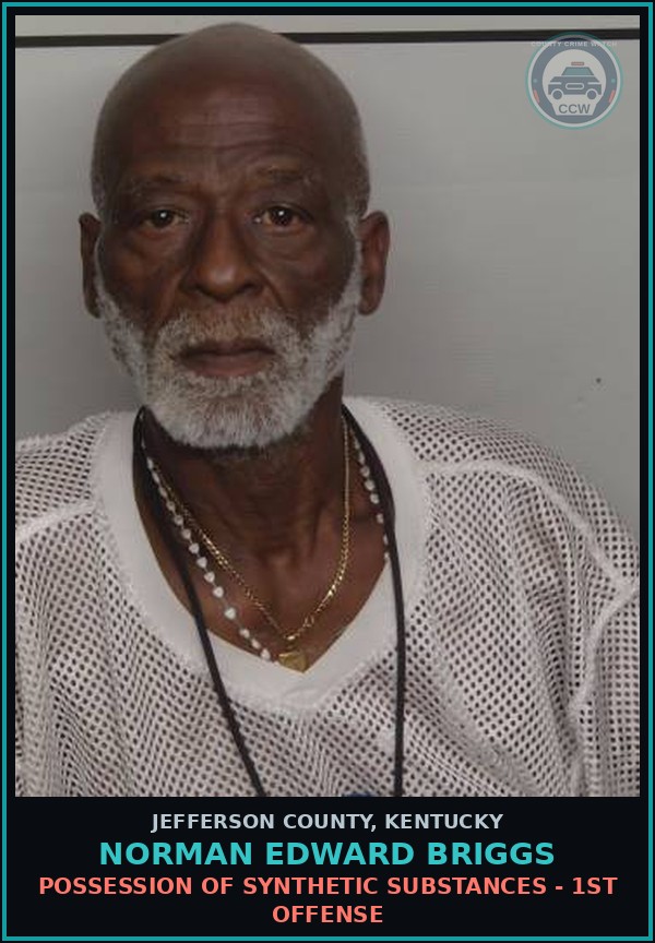 Booking mugshot of Norman Edward Briggs in Jefferson County