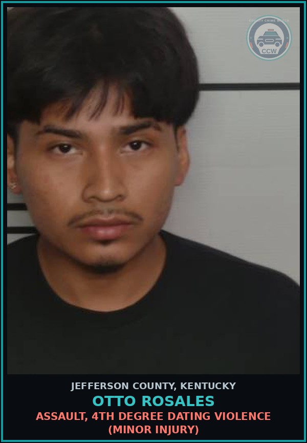 Booking mugshot of Otto Rosales in Jefferson County