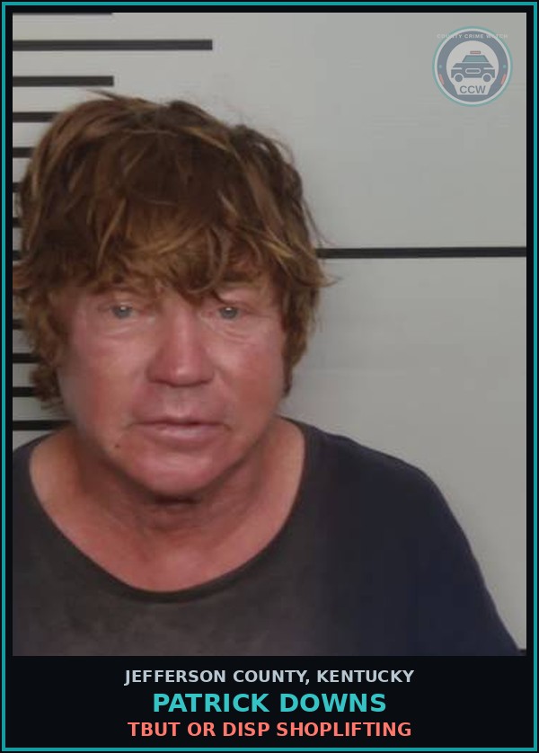 Booking mugshot of Patrick Downs in Jefferson County