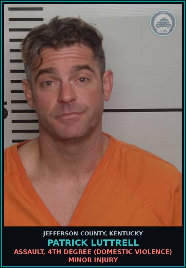 Booking mugshot of Patrick Luttrell in Jefferson County