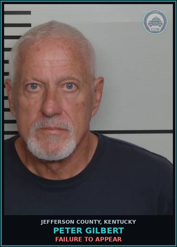 Booking mugshot of Peter Gilbert in Jefferson County