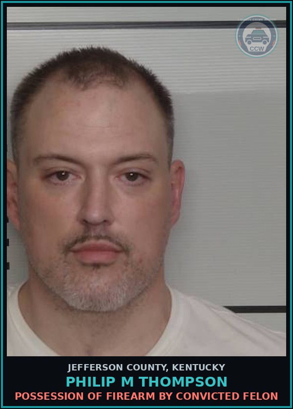 Booking mugshot of Philip M Thompson in Jefferson County