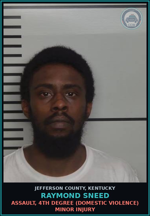 Booking mugshot of Raymond Sneed in Jefferson County