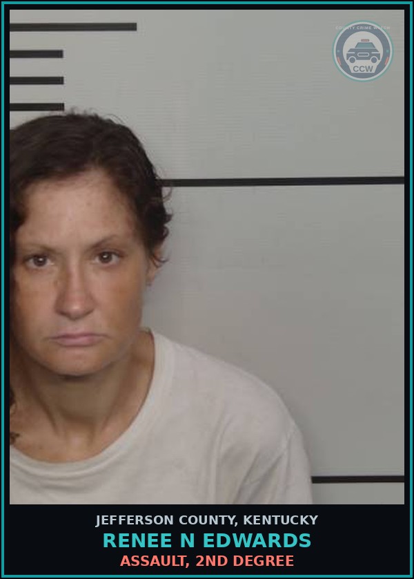 Booking mugshot of Renee N Edwards in Jefferson County