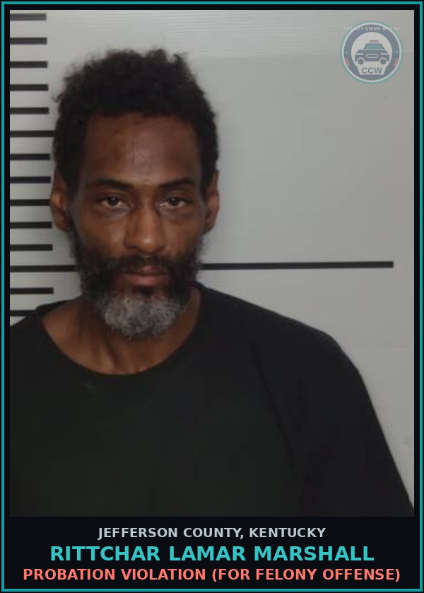 Booking mugshot of Rittchar Lamar Marshall in Jefferson County