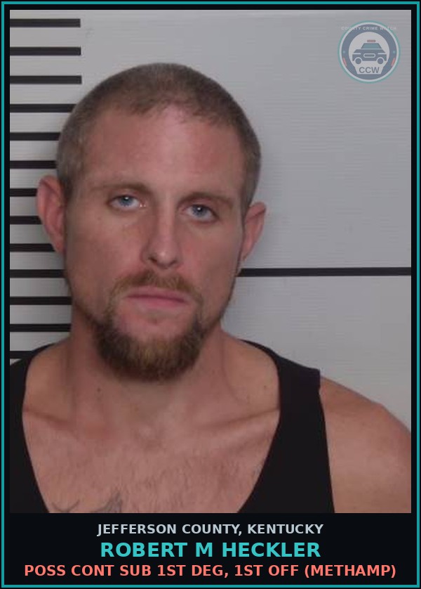 Booking mugshot of Robert M Heckler in Jefferson County