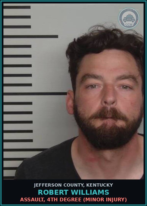 Booking mugshot of Robert Williams in Jefferson County