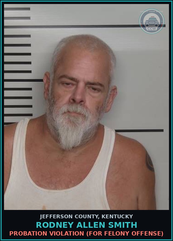 Booking mugshot of Rodney Allen Smith in Jefferson County
