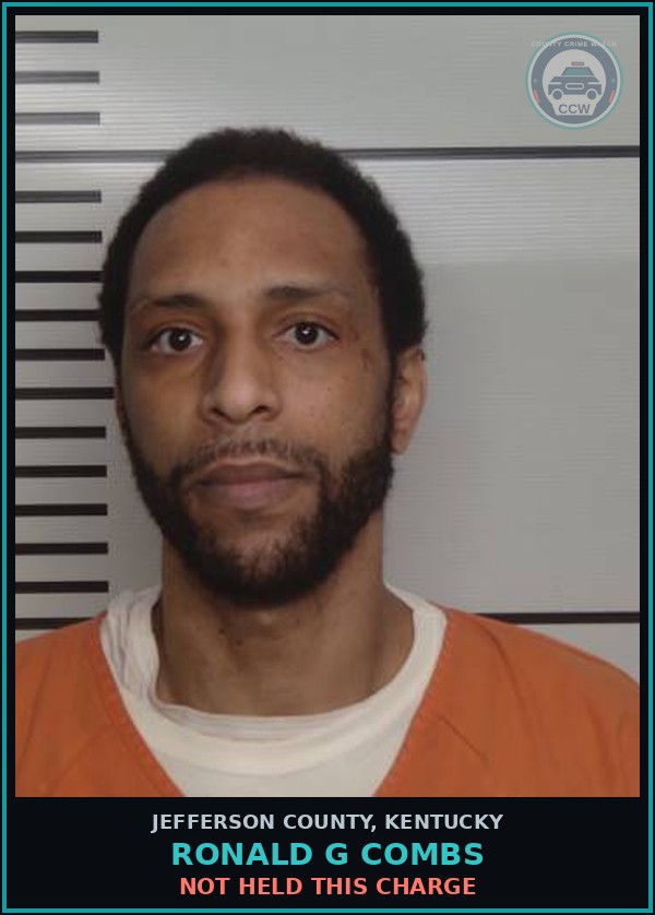 Booking mugshot of Ronald G Combs in Jefferson County