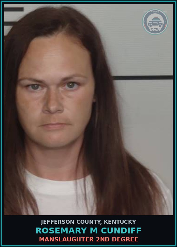 Booking mugshot of Rosemary M Cundiff in Jefferson County