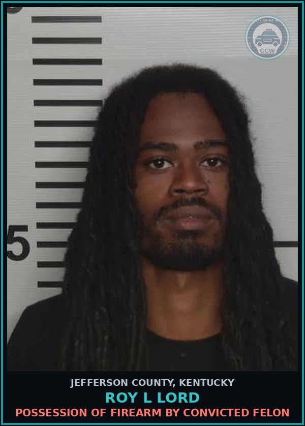 Booking mugshot of Roy L Lord in Jefferson County