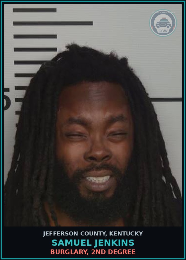 Booking mugshot of Samuel Jenkins in Jefferson County