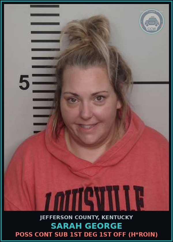 Booking mugshot of Sarah George in Jefferson County