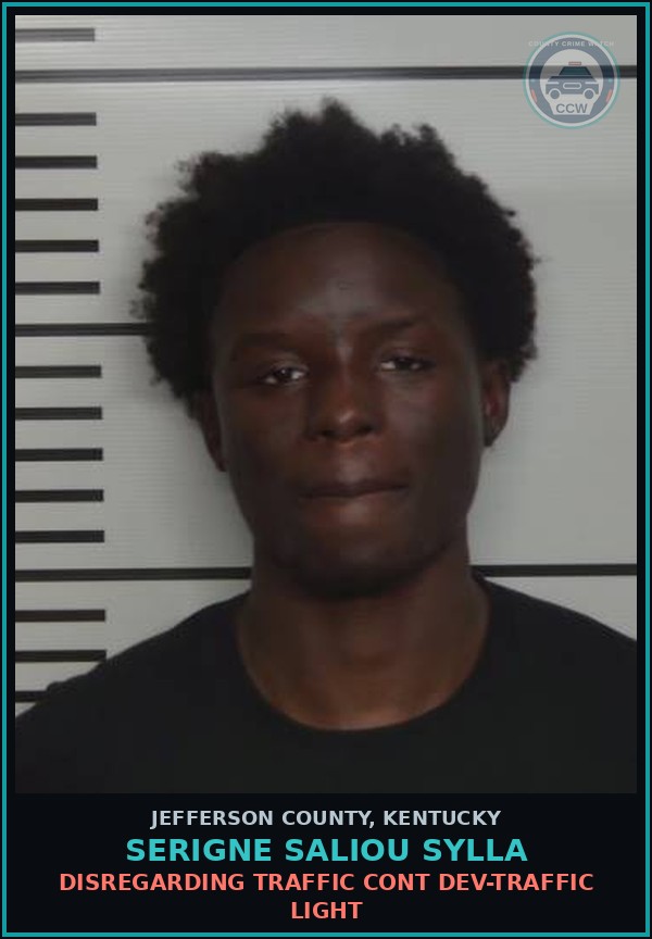 Booking mugshot of Serigne Saliou Sylla in Jefferson County