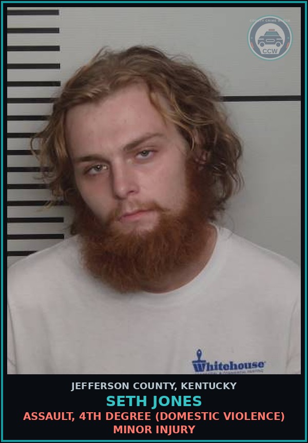 Booking mugshot of Seth Jones in Jefferson County