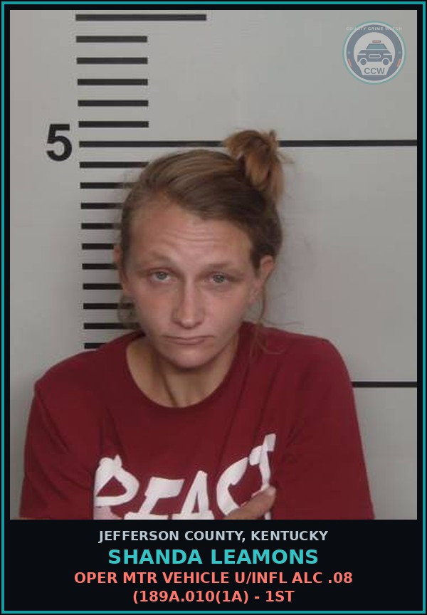 Booking mugshot of Shanda Leamons in Jefferson County