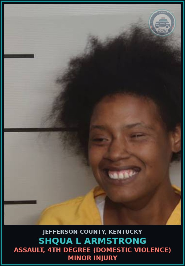 Booking mugshot of Shqua L Armstrong in Jefferson County