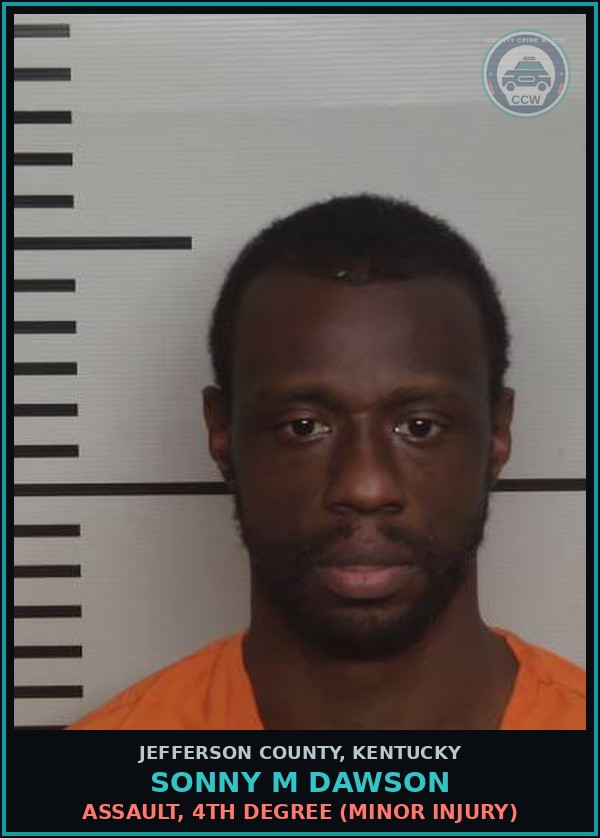 Booking mugshot of Sonny M Dawson in Jefferson County