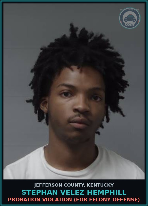 Booking mugshot of Stephan Velez Hemphill in Jefferson County