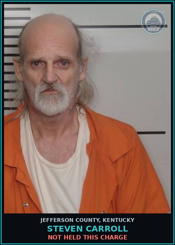 Booking mugshot of Steven Carroll in Jefferson County