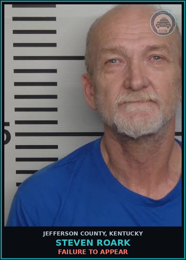 Booking mugshot of Steven Roark in Jefferson County