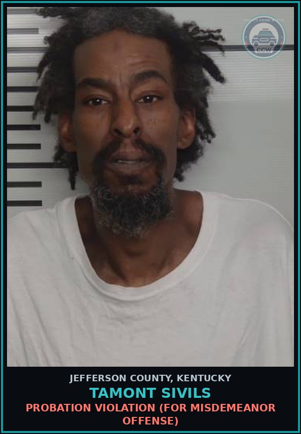 Booking mugshot of Tamont Sivils in Jefferson County