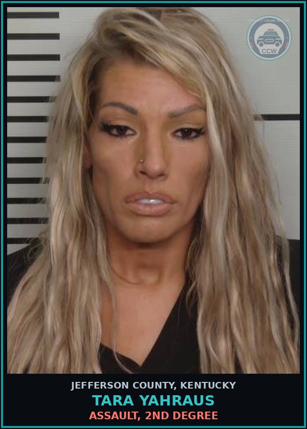 Booking mugshot of Tara Yahraus in Jefferson County