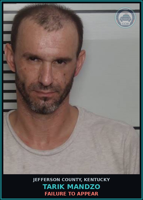 Booking mugshot of Tarik Mandzo in Jefferson County