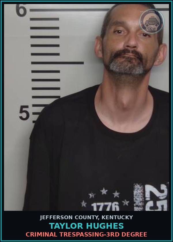 Booking mugshot of Taylor Hughes in Jefferson County