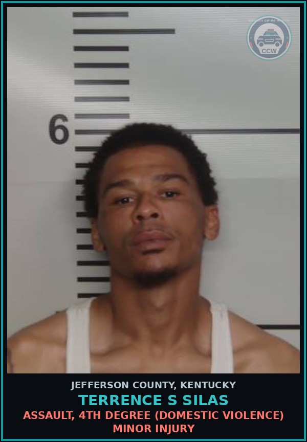 Booking mugshot of Terrence S Silas in Jefferson County