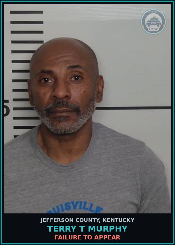 Booking mugshot of Terry T Murphy in Jefferson County