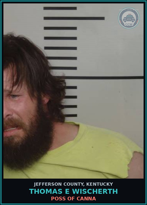 Booking mugshot of Thomas E Wischerth in Jefferson County