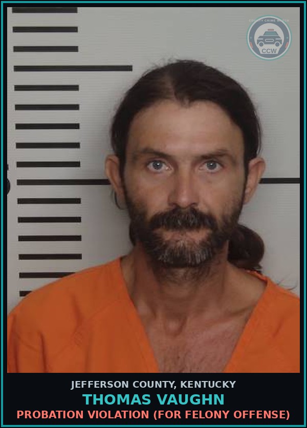 Booking mugshot of Thomas Vaughn in Jefferson County