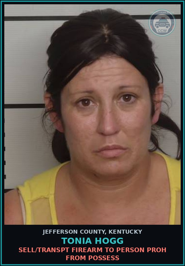 Booking mugshot of Tonia Hogg in Jefferson County