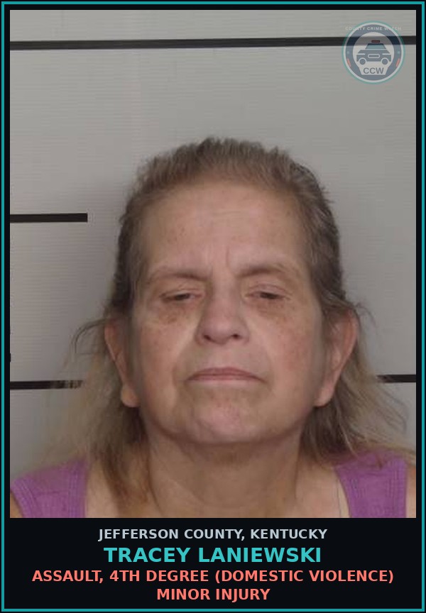 Booking mugshot of Tracey Laniewski in Jefferson County