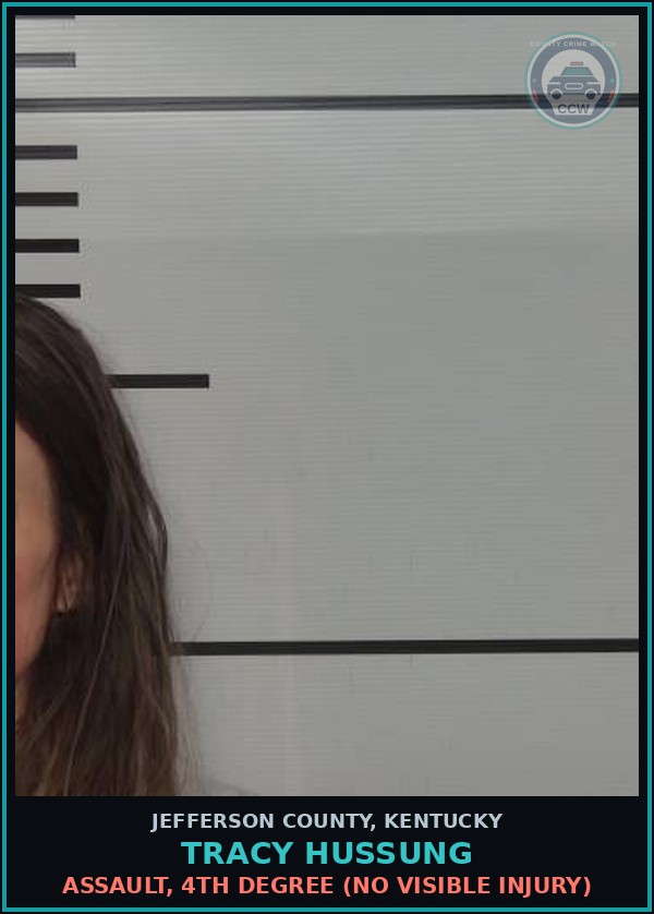 Booking mugshot of Tracy Hussung in Jefferson County