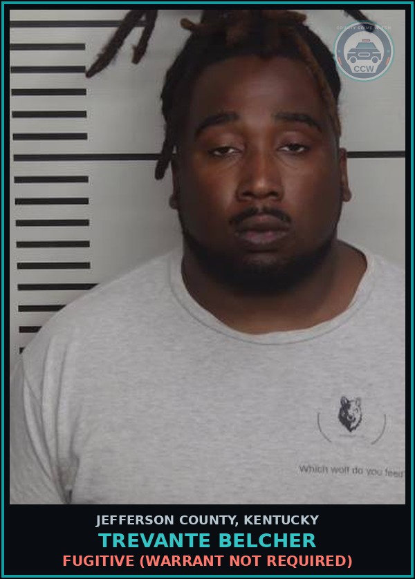Booking mugshot of Trevante Belcher in Jefferson County