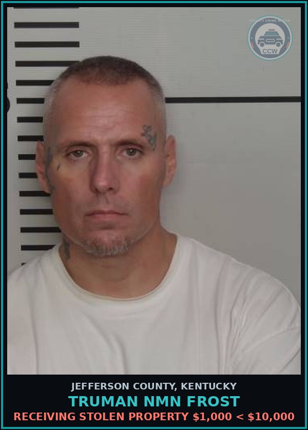 Booking mugshot of Truman Nmn Frost in Jefferson County