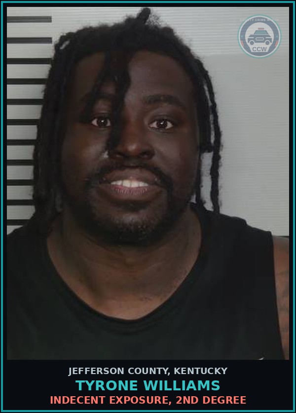 Booking mugshot of Tyrone Williams in Jefferson County