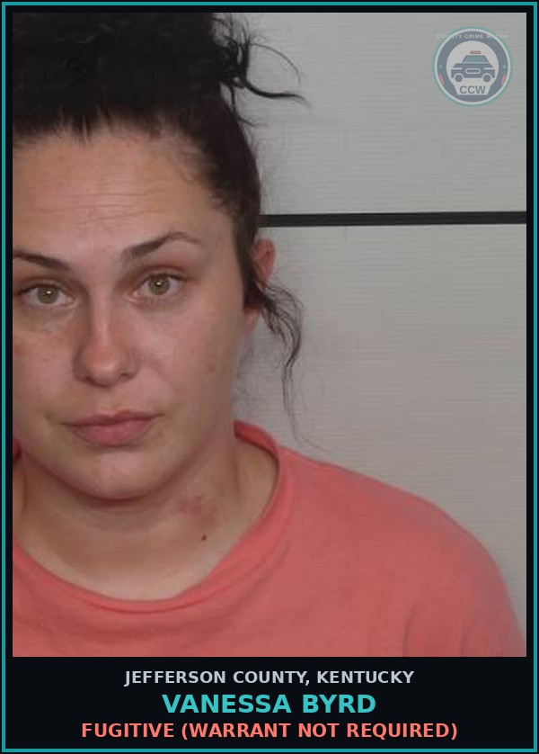 Booking mugshot of Vanessa Byrd in Jefferson County
