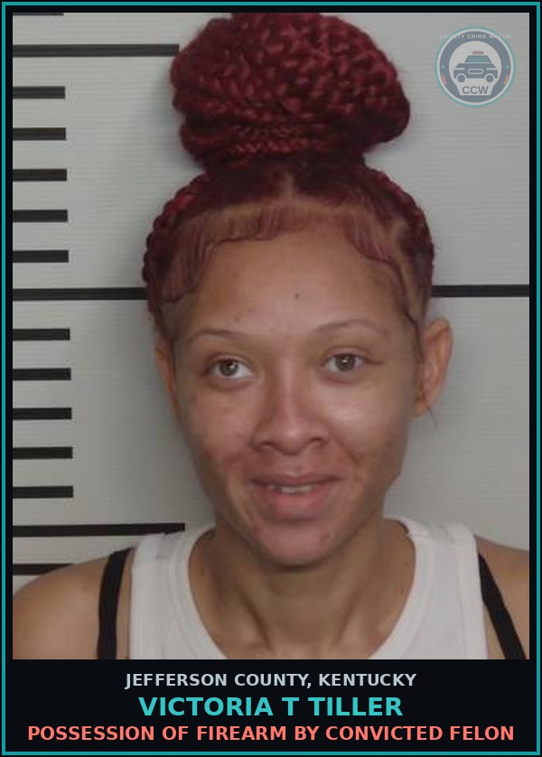 Booking mugshot of Victoria T Tiller in Jefferson County