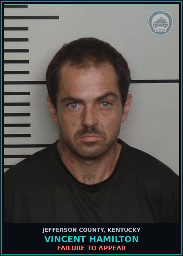 Booking mugshot of Vincent Hamilton in Jefferson County