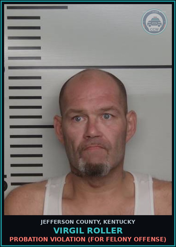 Booking mugshot of Virgil Roller in Jefferson County