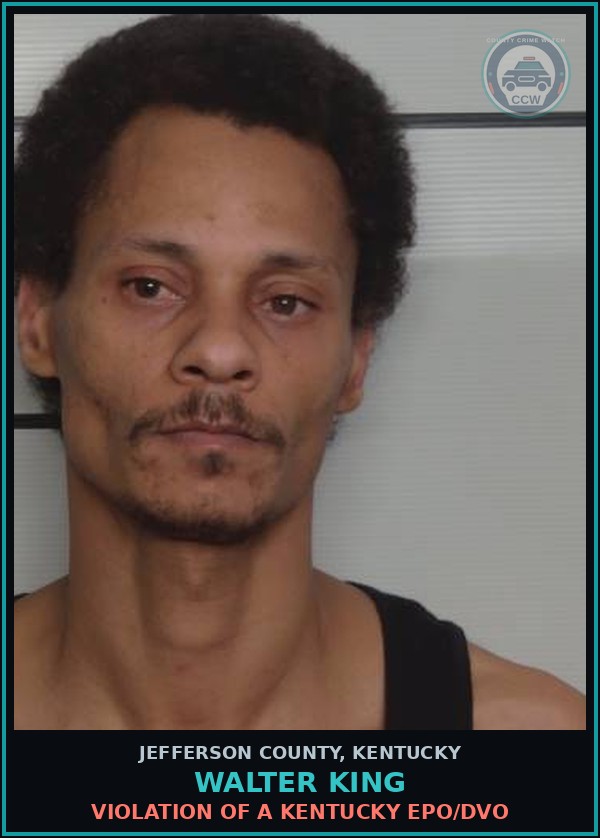 Booking mugshot of Walter King in Jefferson County